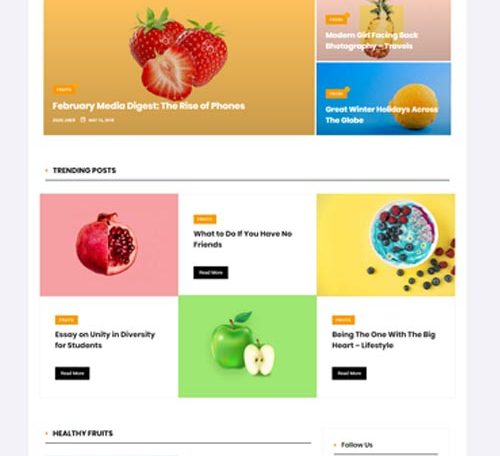 Fruits - Magazine Themes